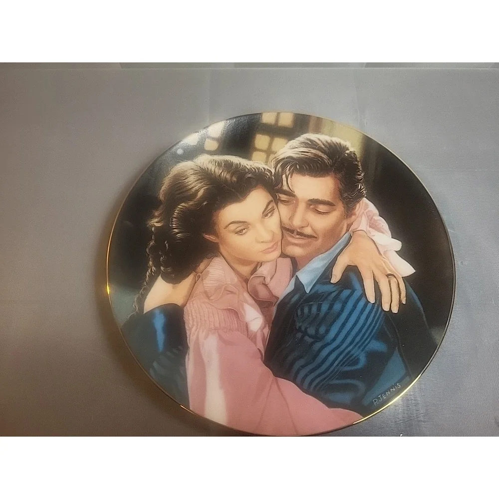 Vtg 'Gone With the Wind' Plate, 'NIGHTMARE' 1993,‎ Limited Ed., 8th In Series